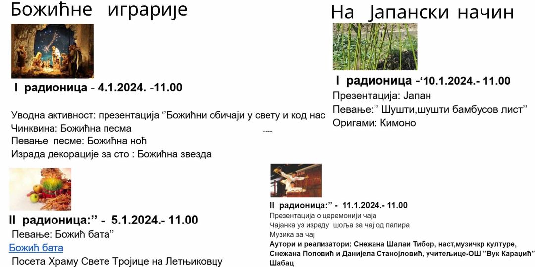 Зимске школице