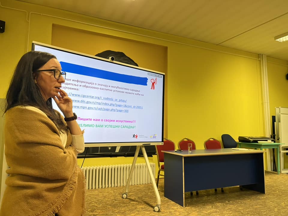 Пројекат ПАКО - радионица са представницима Савета родитеља