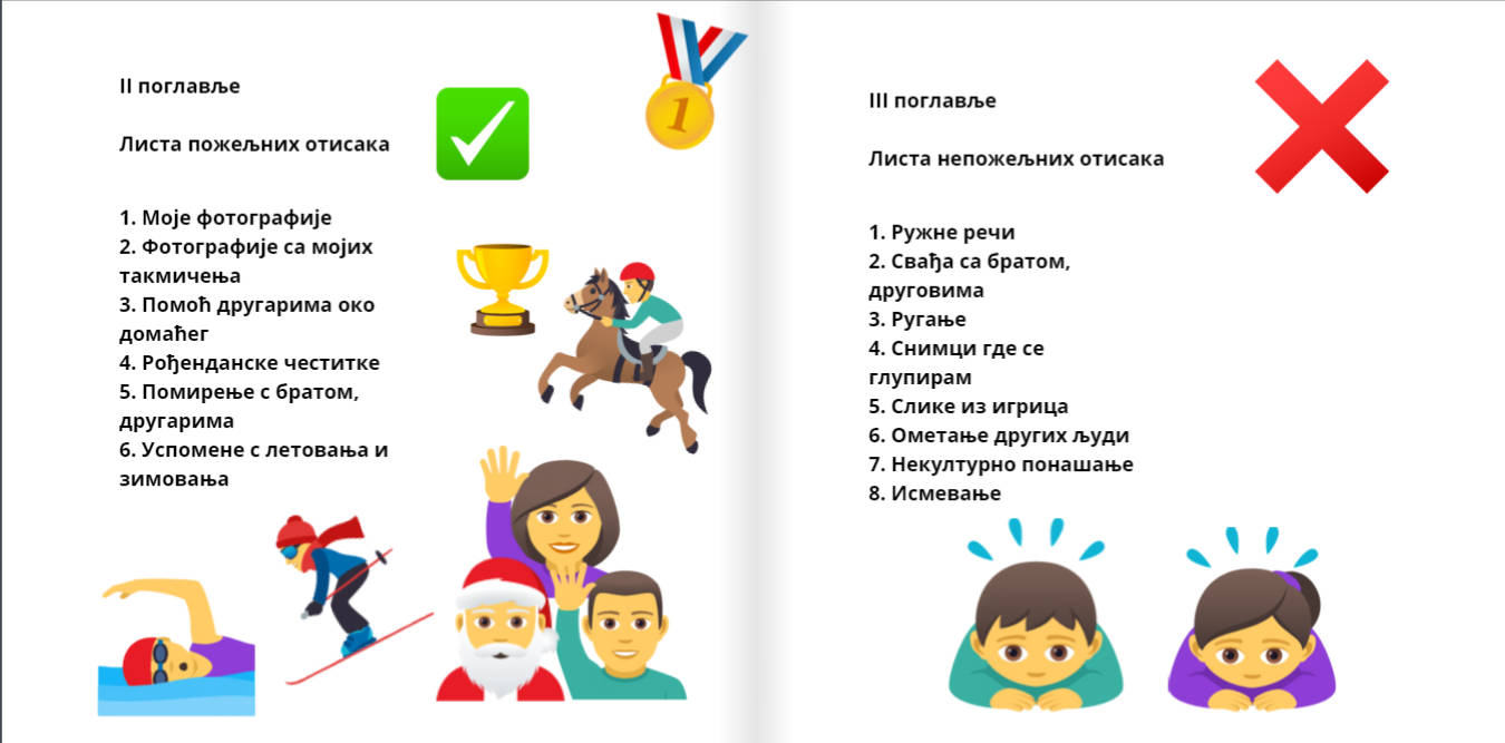 Приручник о дигиталном отиску - 5. и 6. задатак пројекта интеркултурална мрежа пријатељства